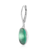Emerald Cabochon Drop Earrings