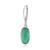 Emerald Cabochon Drop Earrings