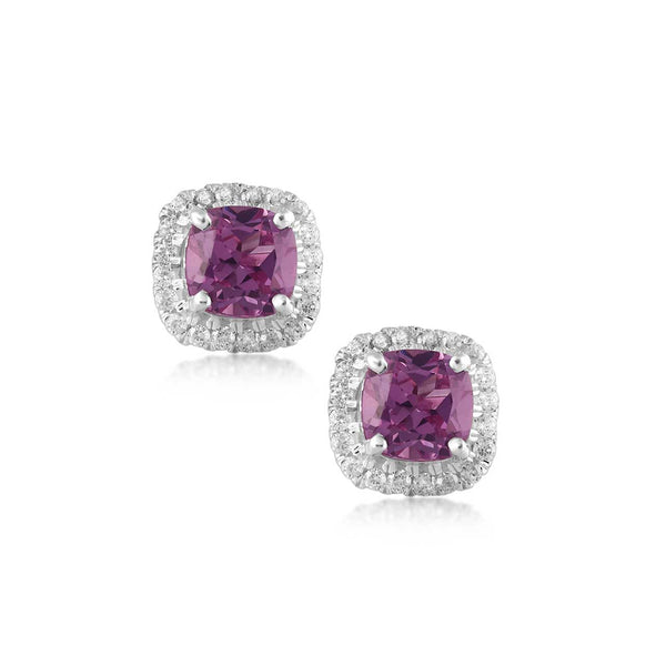 Alexandrite Cushion Earrings