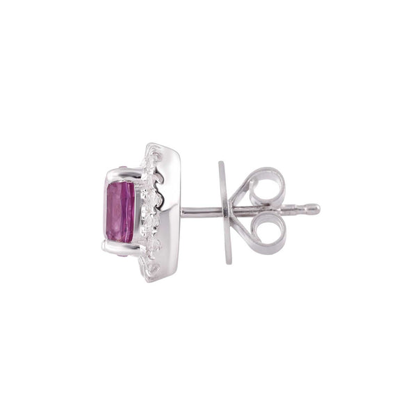 Alexandrite Cushion Earrings
