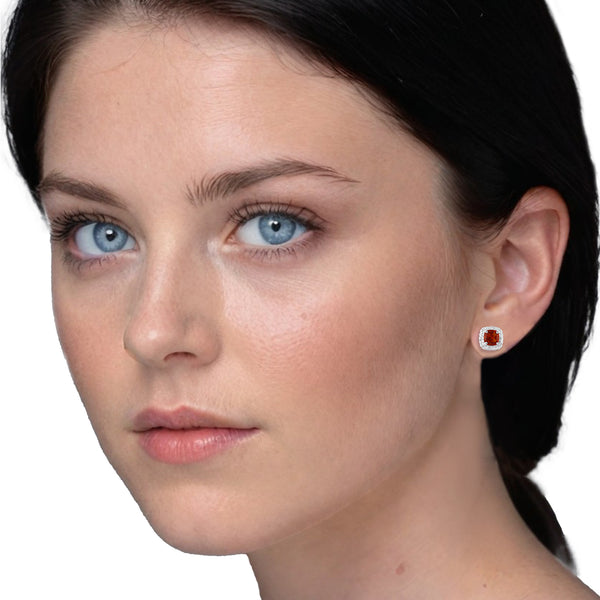 Citrine Cushion Earrings