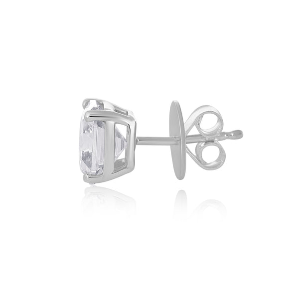 Asscher-ed Diamond Earrings